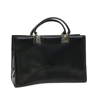 Salvatore Ferragamo Hand Bag Leather Black
